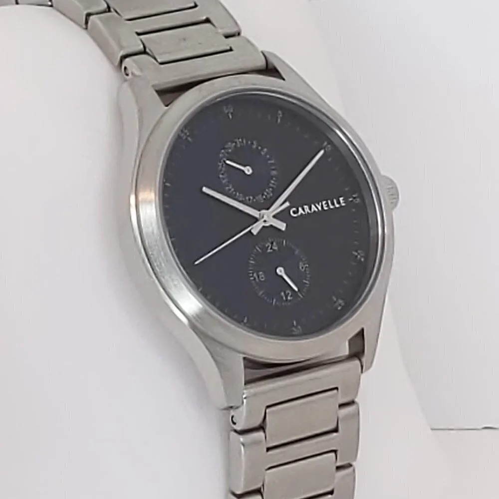 Caravelle Men's Min Max Casual Watch By Bulova Date Indicator 24-Hr Dial 41mm - Picture 5 of 11